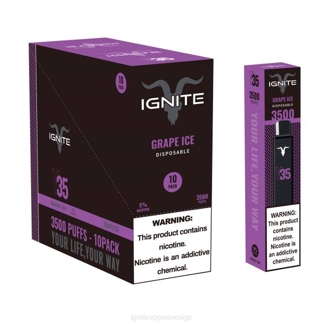IGNITE V35 vape penna 10-pack bananis 080F16 | Ignite Tobacco Outlet