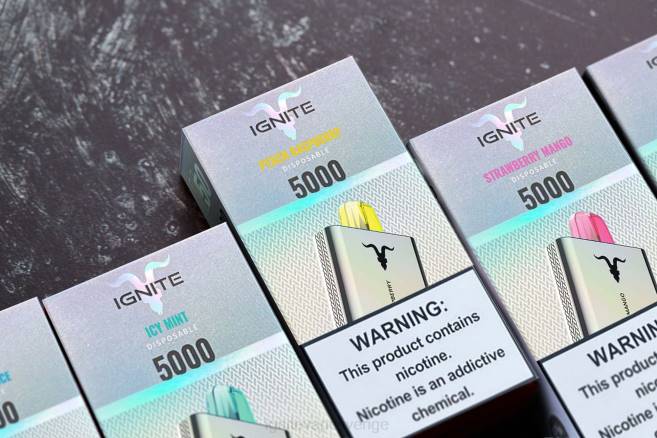IGNITE V50 vape penna 10-pack blåbärsis 080F142 | Ignite Vape Sweden