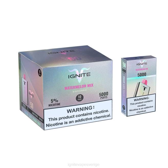 IGNITE V50 vape penna 10-pack blåbärsis 080F142 | Ignite Vape Sweden