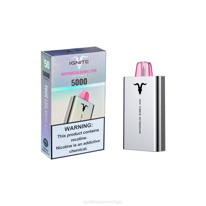 IGNITE V50 vape penna vattenmelon tuggummi 080F162 | Ignite Vape Sweden
