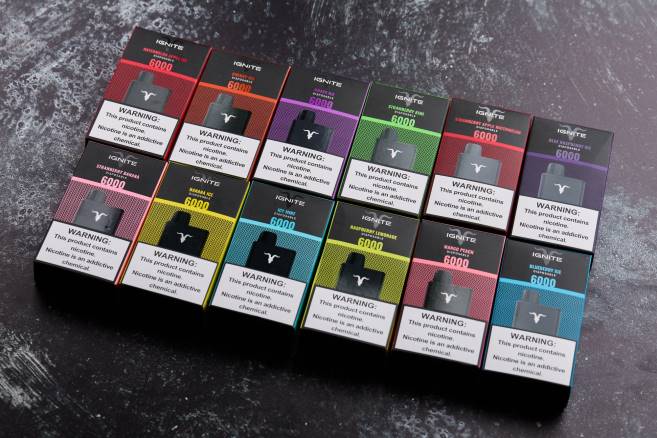 IGNITE V60 vape penna 10-pack jordgubbsbanan 080F27 | Ignite E Cigarettes