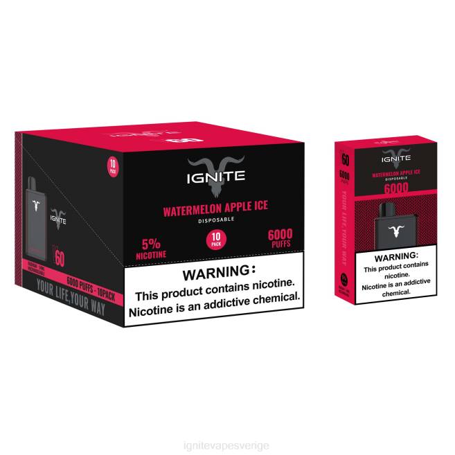 IGNITE V60 vape penna 10-pack jordgubbsbanan 080F27 | Ignite E Cigarettes