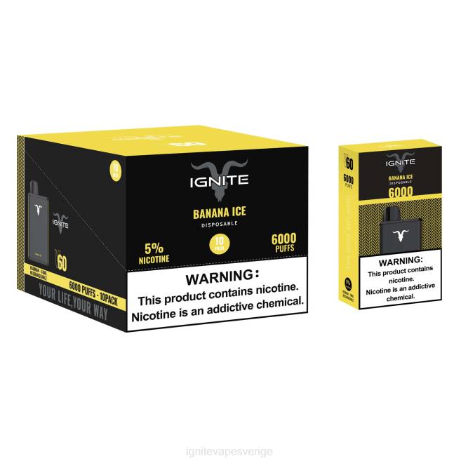 IGNITE V60 vape penna 10-pack jordgubbsbanan 080F27 | Ignite E Cigarettes
