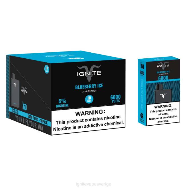 IGNITE V60 vape penna 10-pack jordgubbsbanan 080F27 | Ignite E Cigarettes