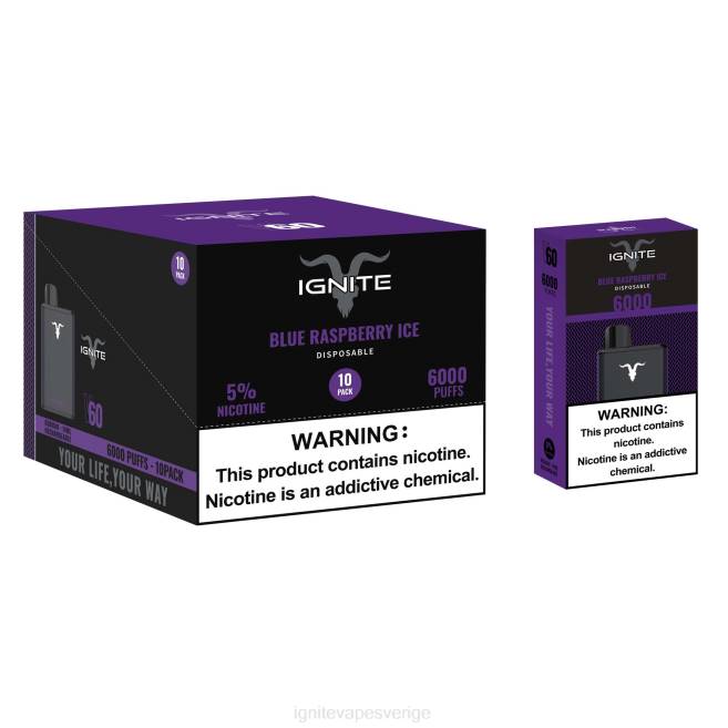 IGNITE V60 vape penna 10-pack jordgubbsbanan 080F27 | Ignite E Cigarettes