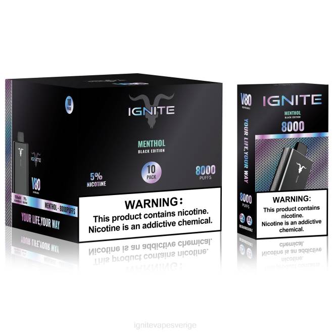 IGNITE V80 vape penna 10-pack jordgubbskiwi 080F64 | Ignite Vape Reviews
