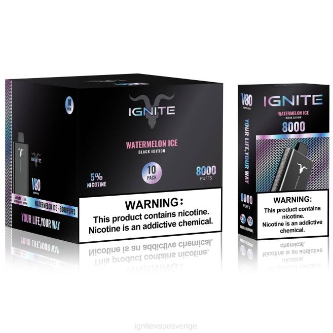 IGNITE V80 vape penna 10-pack jordgubbskiwi 080F64 | Ignite Vape Reviews