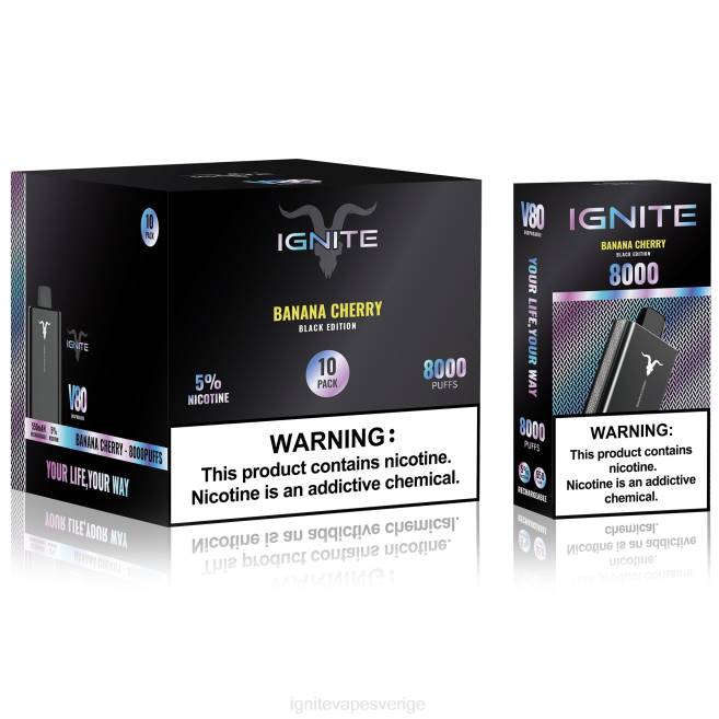 IGNITE V80 vape penna 10-pack jordgubbskiwi 080F64 | Ignite Vape Reviews