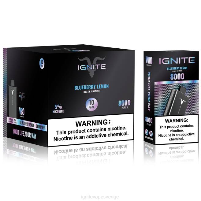 IGNITE V80 vape penna 10-pack jordgubbskiwi 080F64 | Ignite Vape Reviews